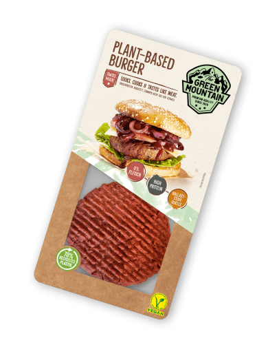 Vegane Produkte Burger Packung The Green Mountain
